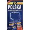 Polska - atlas samochodowy + mapa samochodowa folia