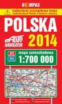 Polska 2014 Mapa samochodowa 1:700 000