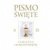 Pismo Święte Starego i Nowego Testamentu Białe Pamiątka I Komunii Świętej