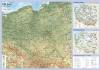 Mapa Polski. Plansza edukacyjna na ścianę i biurko