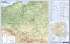 Podkładka na biurko mapa Polski fizyczna