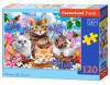Puzzle 120 el. Kittens with Flowers