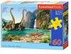 Puzzle 60 el. Świat dinozaurów