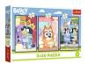 Puzzle 3x50 el. Rodzina Bluey