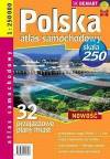 Polska 1:250 000 32 przejazdowe plany miast Atlas samochodowy