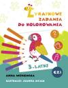 Zadania Żyrafki. Zadania do kolorowania z naklejkami 3 latka. Część 1