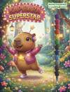 Kapibara Superstar. Kolorowanka z naklejkami